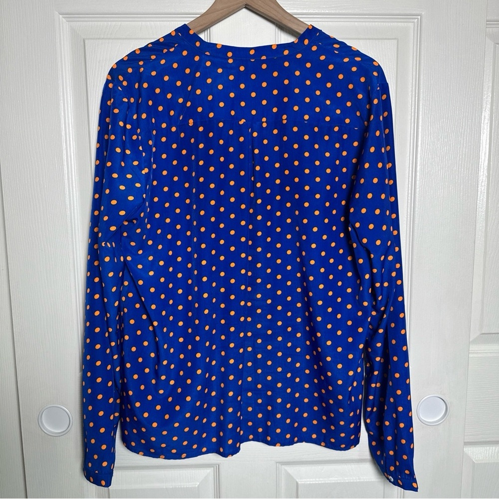 KUT For The Kloth XL Women's Button Down Long Sleeve Shirt-Polka Dot Office - Picture 2 of 12